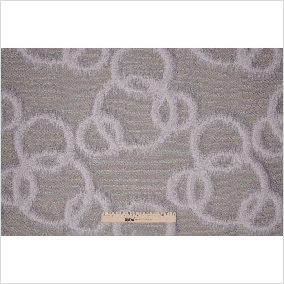 Taupe Geometric Ikat Bubbles Polyester Woven Full