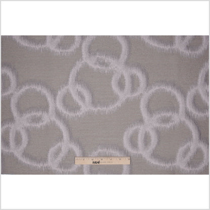 Taupe Geometric Ikat Bubbles Polyester Woven Full