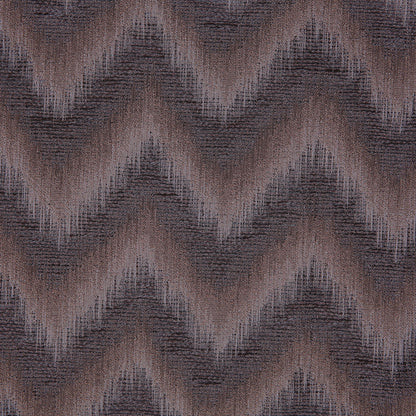 Brown Zig-Zag Geometric Polyester Woven - Detail