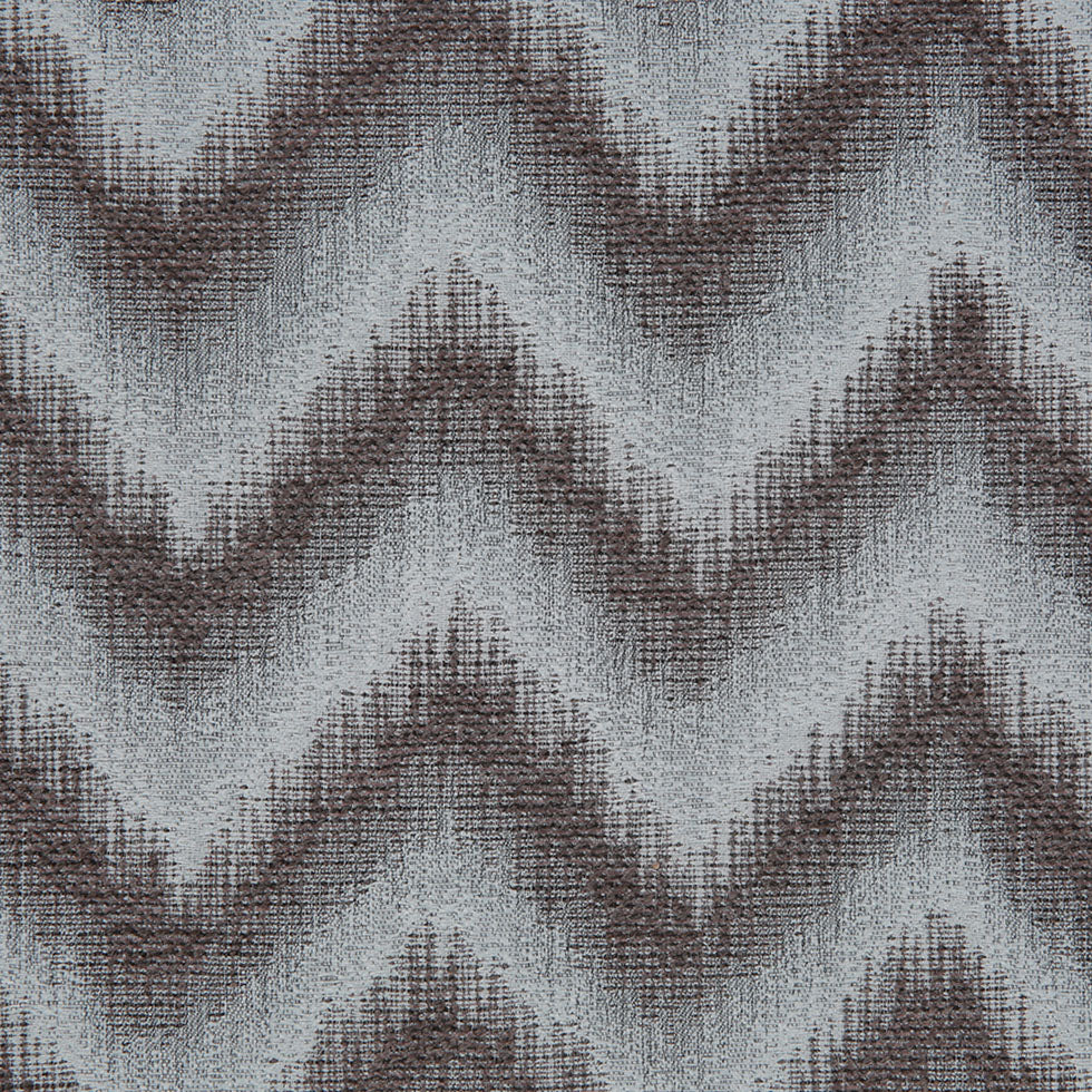 Blue Zig-Zag Geometric Polyester Woven Detail