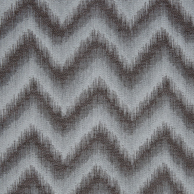 Blue Zig-Zag Geometric Polyester Woven