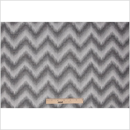 Silver Zig-Zag Geometric Polyester Woven - Full