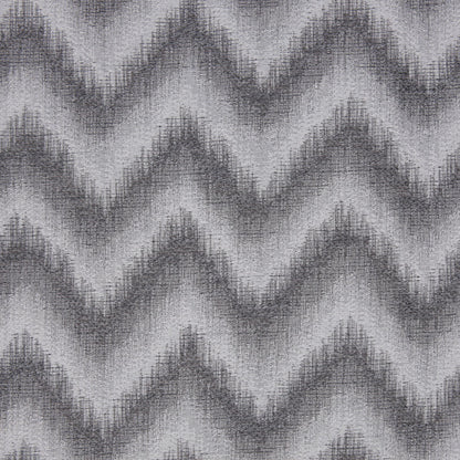 Silver Zig-Zag Geometric Polyester Woven
