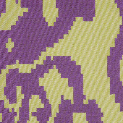 Purple Geometric Polyester Brocade Detail