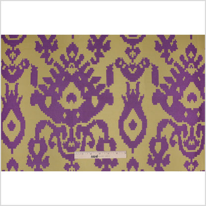 Purple Geometric Polyester Brocade Full