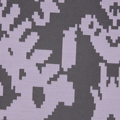 Lilac Geometric Polyester Brocade Detail