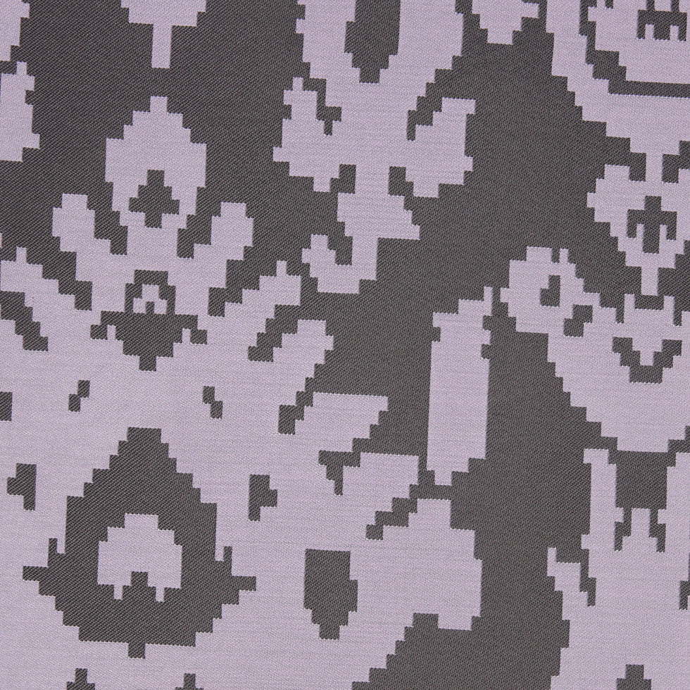 Lilac Geometric Polyester Brocade