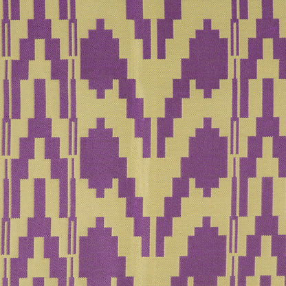 Purple Geometric Polyester Brocade