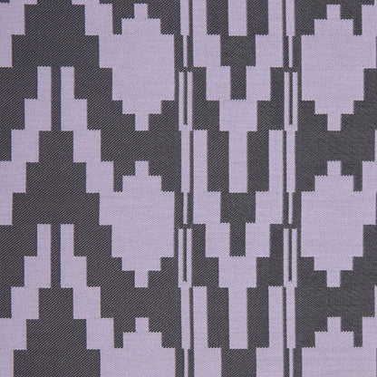 Lilac Geometric Polyester Brocade - Detail