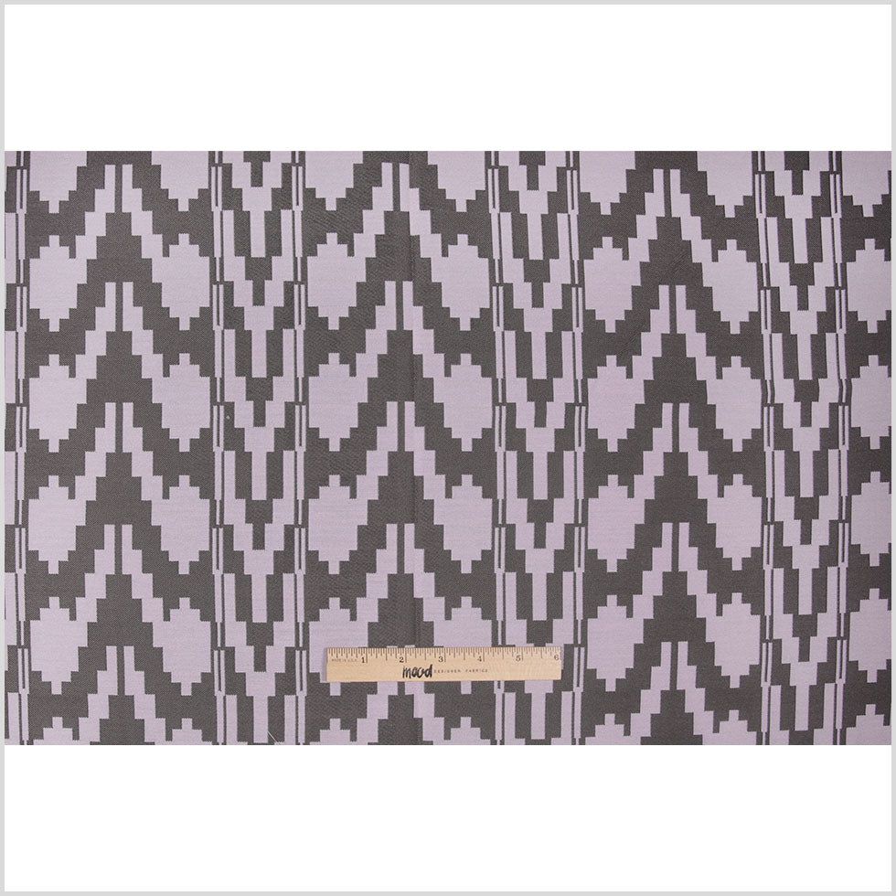 Lilac Geometric Polyester Brocade - Full