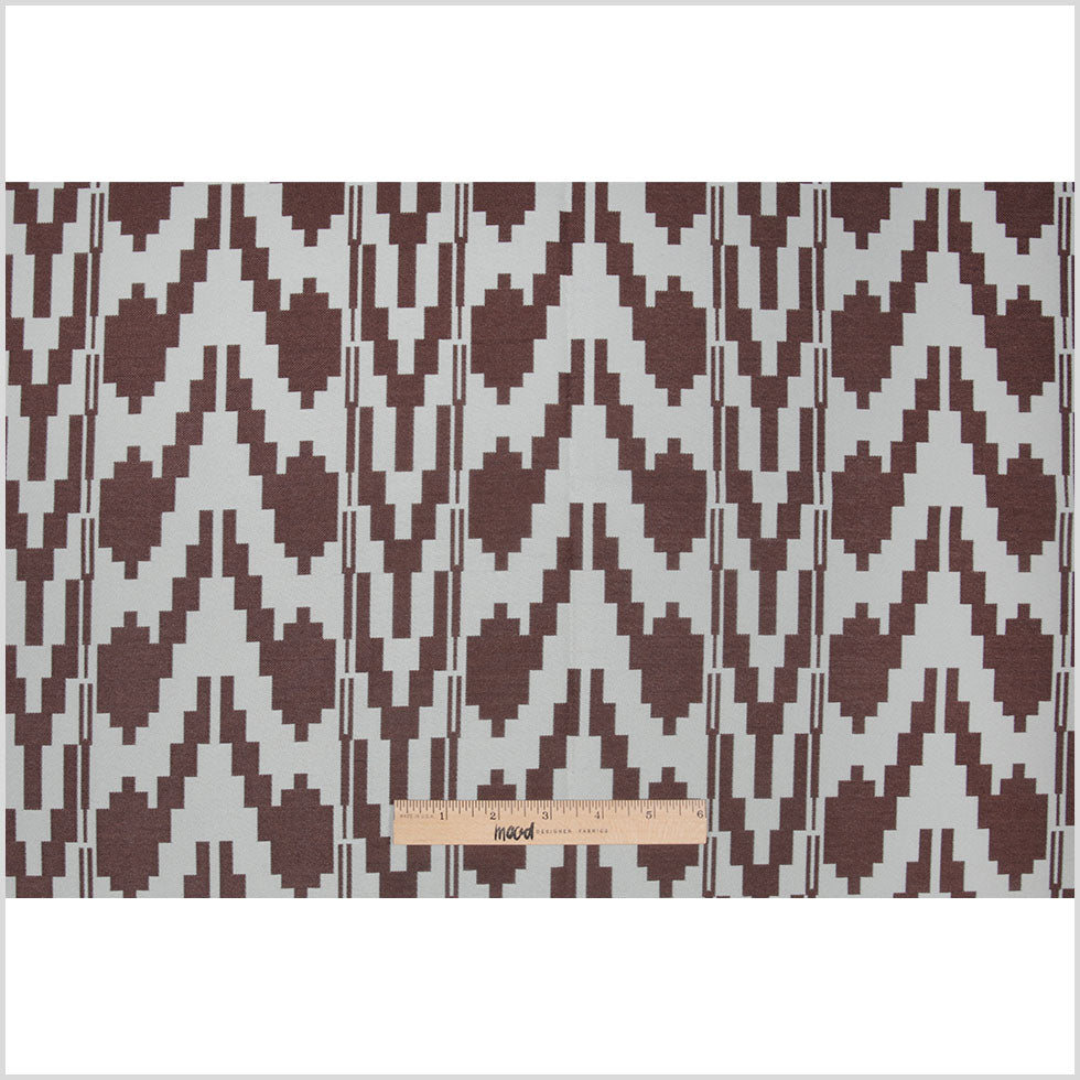 Mint Geometric Polyester Brocade Full