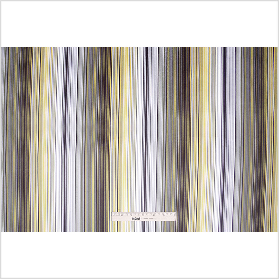 Yellow Striped Upholstery Velvet Full