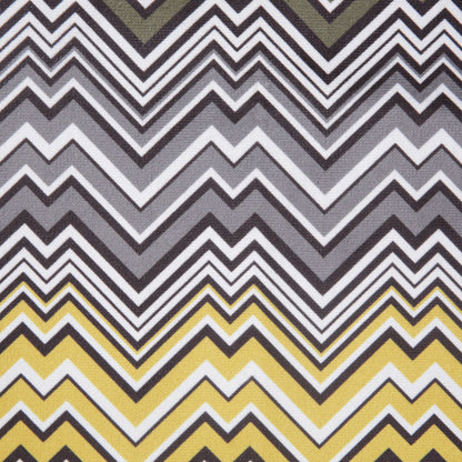 Yellow Geometric Upholstery Velvet Detail