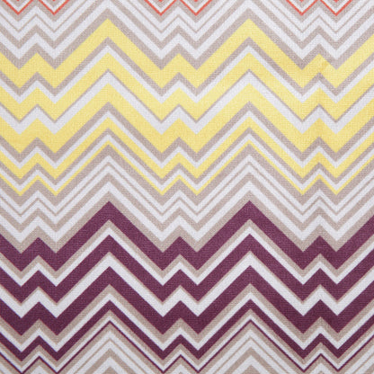 Orange Geometric Upholstery Velvet Detail