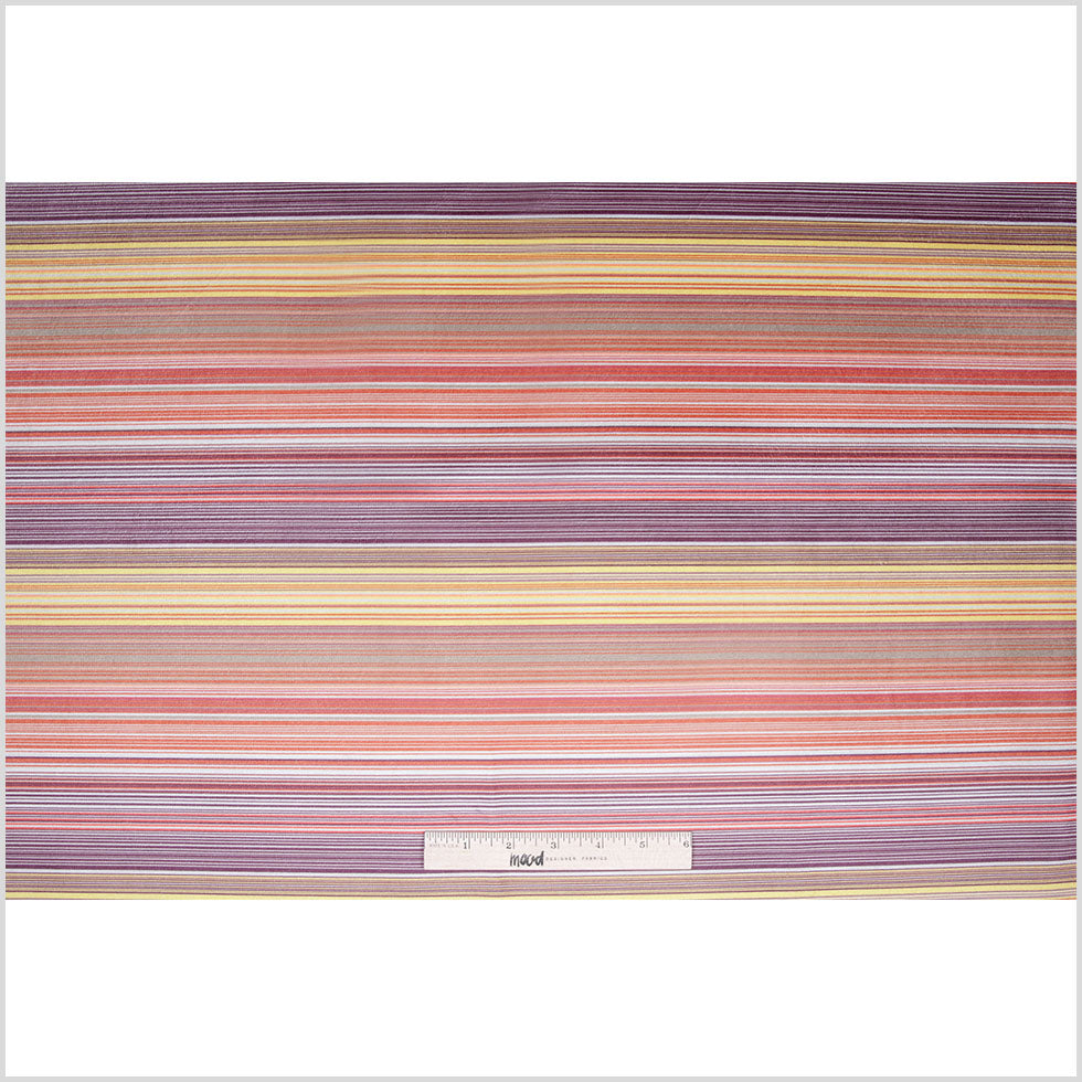Brown Striped Upholstery Velvet Full