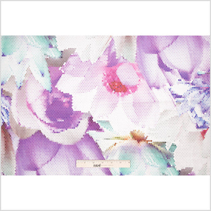 Spring Pixelated Floral Upholstery Velvet Full