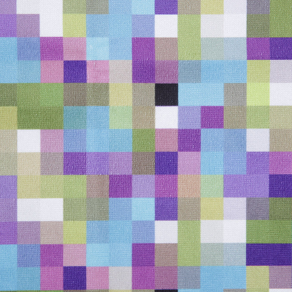 Turkish Lilac Geometric Upholstery Velvet - Detail