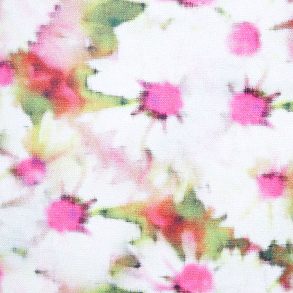 Pink Floral Upholstery Velvet Detail