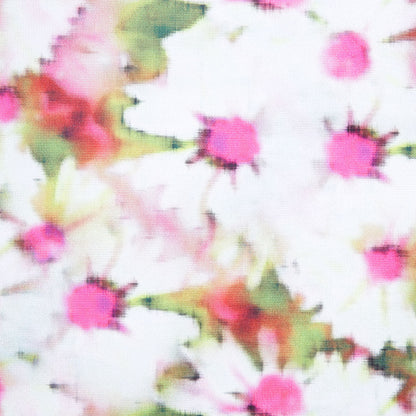 Pink Floral Upholstery Velvet Detail