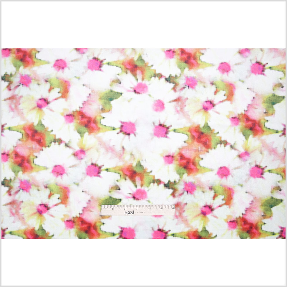 Pink Floral Upholstery Velvet Full