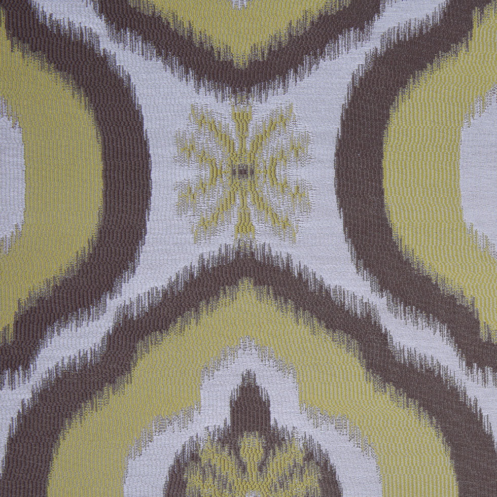 Gold Ikat Damask Polyester Woven