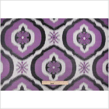 Purple Ikat Damask Polyester Woven - Full