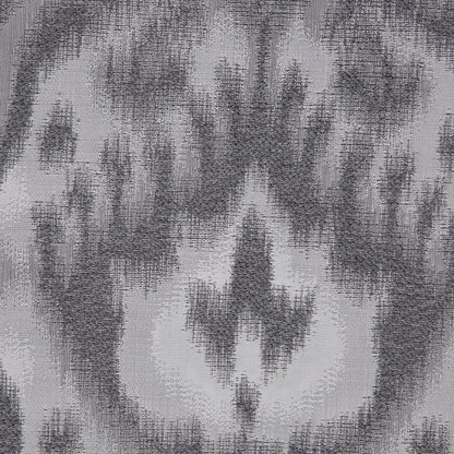 Silver Ikat Damask Polyester Woven Detail