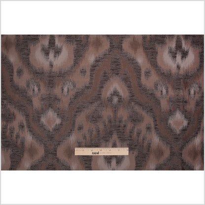 Espresso Ikat Damask Polyester Woven Full