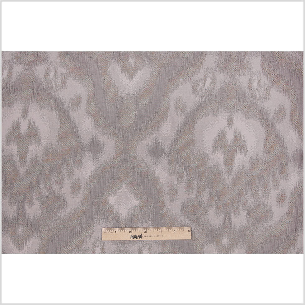 Taupe Ikat Damask Polyester Woven - Full