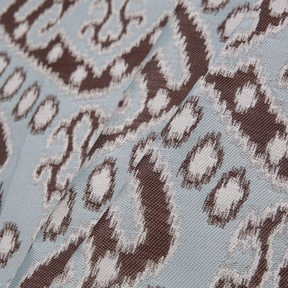 Ice Blue Damask Polyester Woven Folded