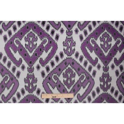 Purple Damask Polyester Woven Full