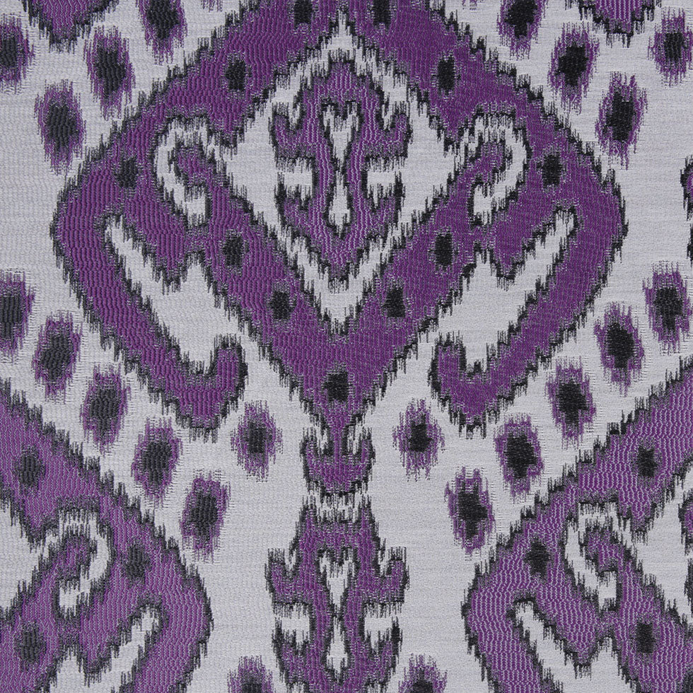 Purple Damask Polyester Woven