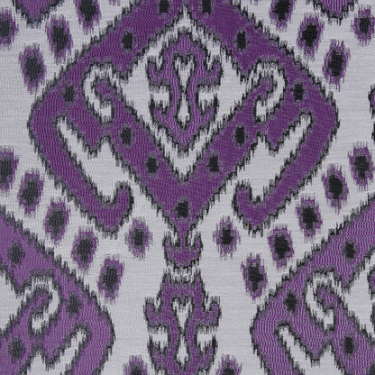Purple Damask Polyester Woven