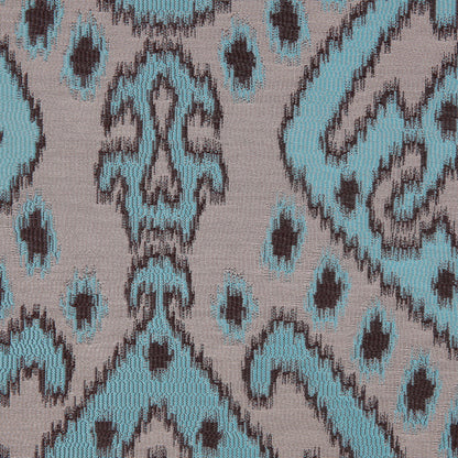 Turquoise Damask Polyester Woven Detail