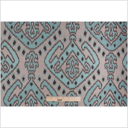 Turquoise Damask Polyester Woven Full