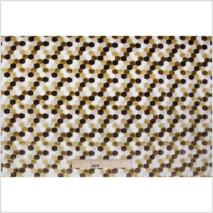 Grass Laser-Cut Geometric Polyester Velvet - Full