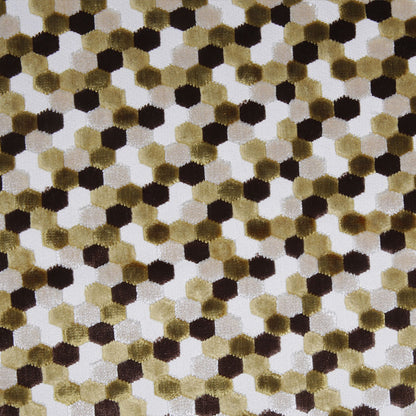 Grass Laser-Cut Geometric Polyester Velvet