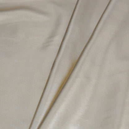 White Polyester Tricot Mesh with All Over Gold Foil - Folded