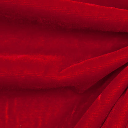 Polyester Micro Velvet - Red Full