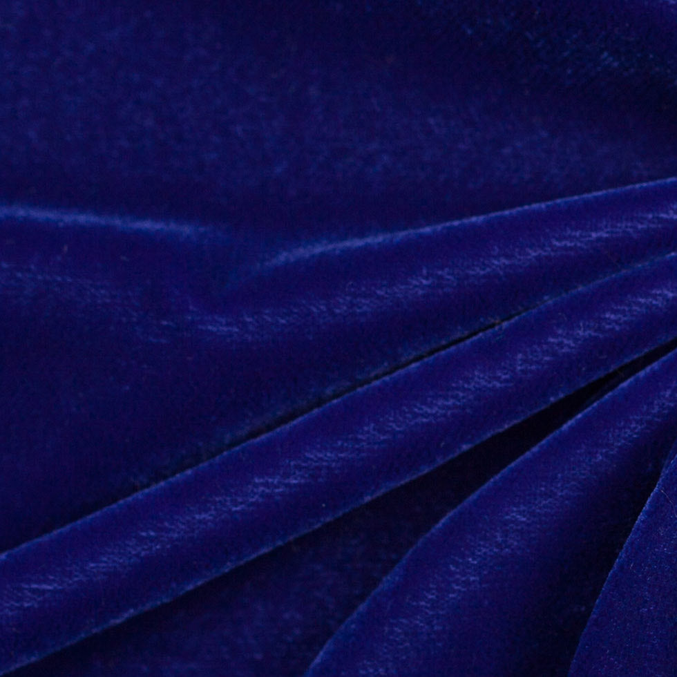 Polyester Micro Velvet - Primary Blue Full