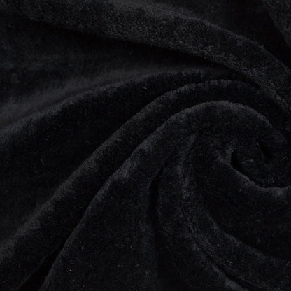 Black 100% Silk Velvet