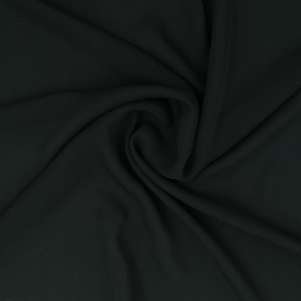 Forest Green Silk Georgette