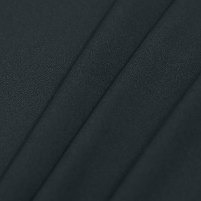 Forest Green Polyester Crepe de Chine Folded