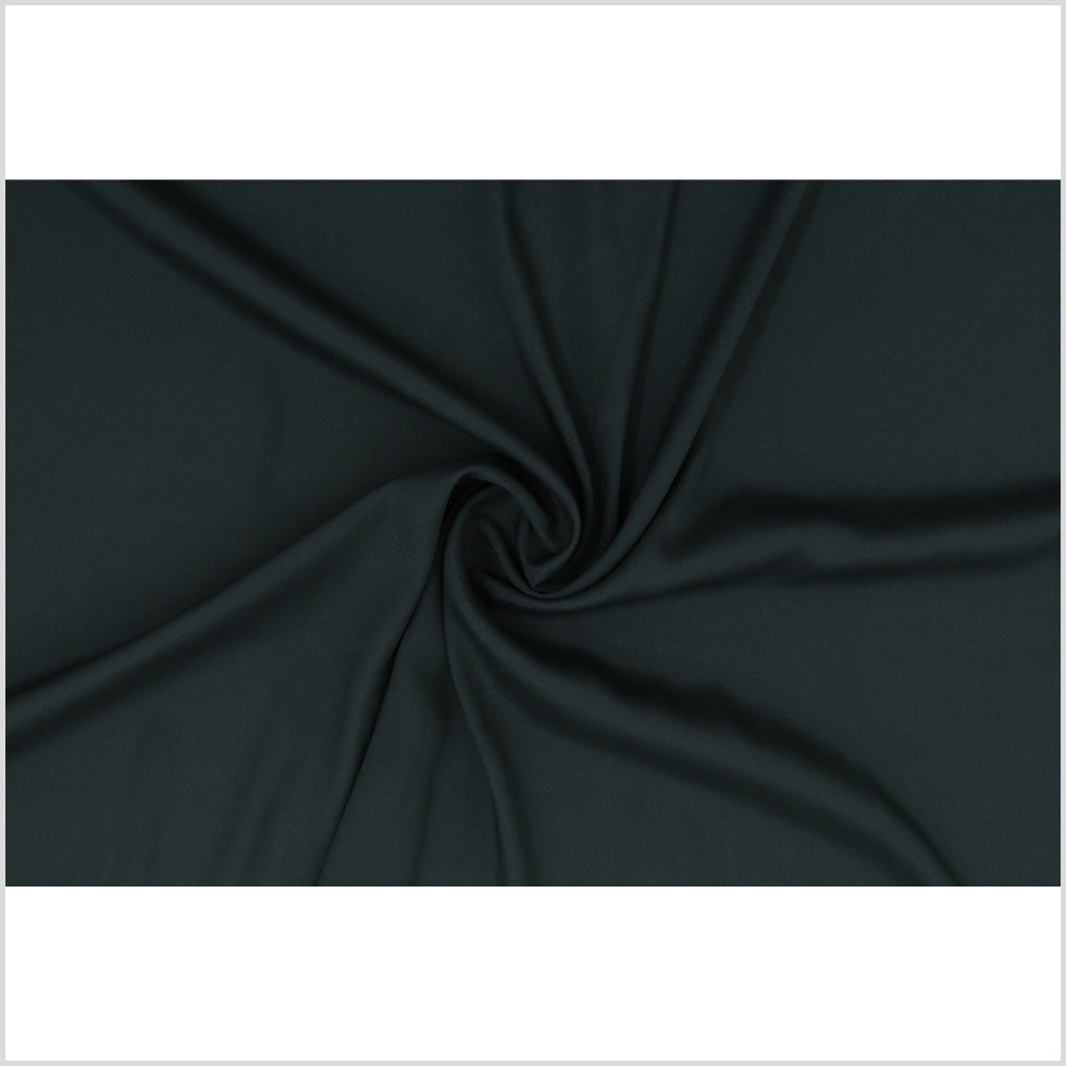 Forest Green Polyester Crepe de Chine Full