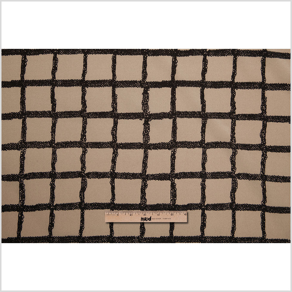 Rag & Bone Stone/Black Printed Stretch Silk Crepe de Chine Folded