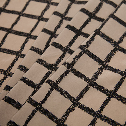 Rag & Bone Stone/Black Printed Stretch Silk Crepe de Chine Detail