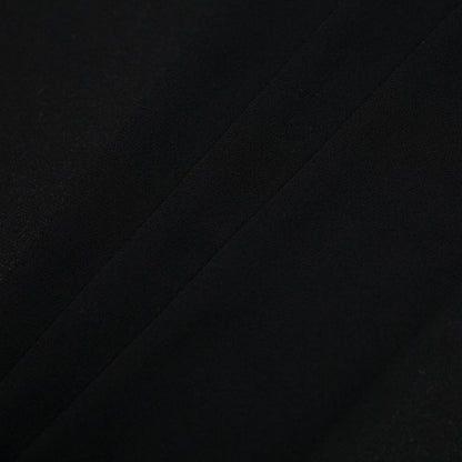 Black Polyester Crepe Detail