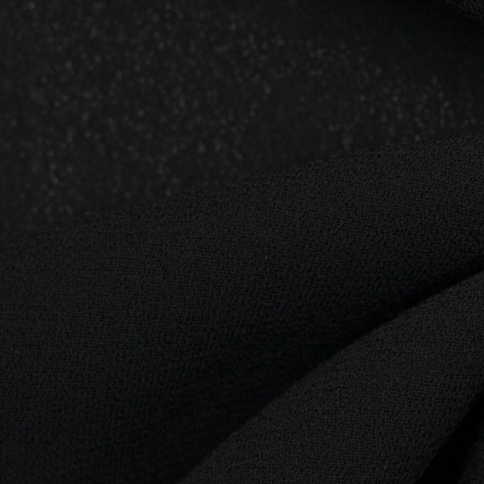 Black Polyester Crepe Full