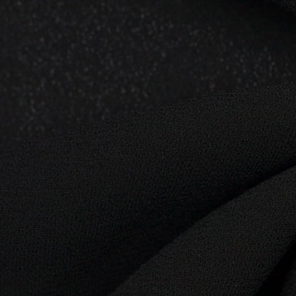 Black Polyester Crepe Full