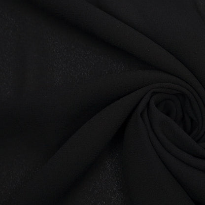 Black Polyester Crepe